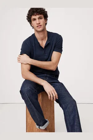 Banana Republic Soft Wash Henleys T-shirtMiddel