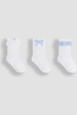 JoJo Maman Bébé Frilly Socks 3 Pack8692cm