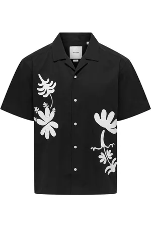 Only & Sons Embroidery Abstract 100% Cotton Shirtxlarge