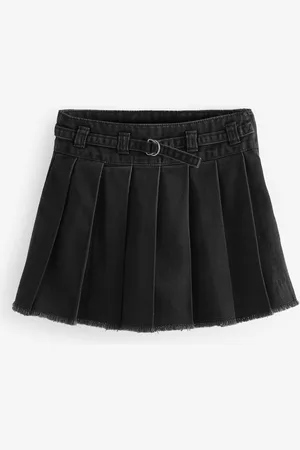 Next Denim Pleated 100% Cotton Skirt (3-16yrs)13 år (158cm)