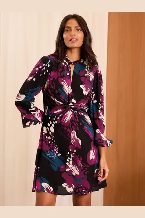 Love & Roses Twist Neck Mini Kjole36