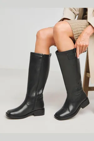 Simply Be Smart Riding Boots In Extra Wide Fit