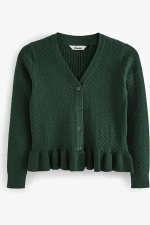 Clarks School Cable Knit Cardigan7 år (122cm)