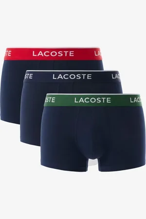 Lacoste Blue Cotton Stretch Trunks 3 PackS