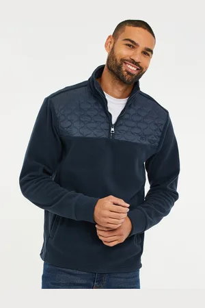 Threadbare Quarter Zip Quilted Fleece JumperXXL