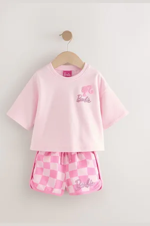 Next 100% bomuld Barbie Top & Shorts Sæt (3mdr.-7år)7480cm