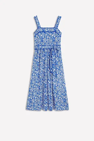 Boden Square Neck Seam Midi Dress40