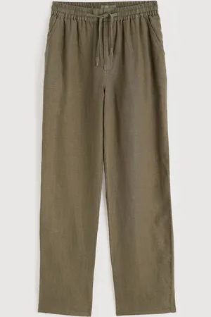 Seasalt Cornwall Herre Crewman Slips Talje 100% Hør BukserMiddel