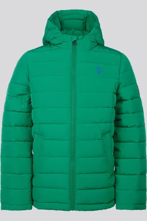 U.S. Polo Assn. U. S. Polo Assn. Boys Lightweight Quilt Hooded Puffer Jacket14 - 15 år (164 - 170cm)