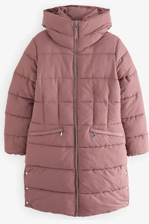 Next Vandafvisende Polstret Puffer Hooded Mid Length Coat34 Petite