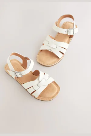 Next Lædervævede sandaler