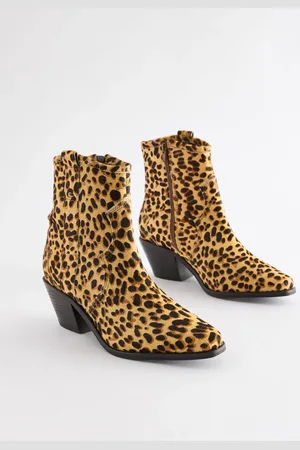 Next Forever Comfort Leather Ankle Western Cowboy Boots