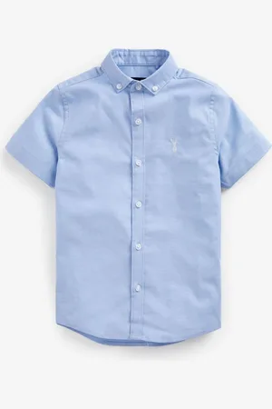 Next Kortærmet Cotton Rich Oxford skjorte (3-16år)9 år (134cm)