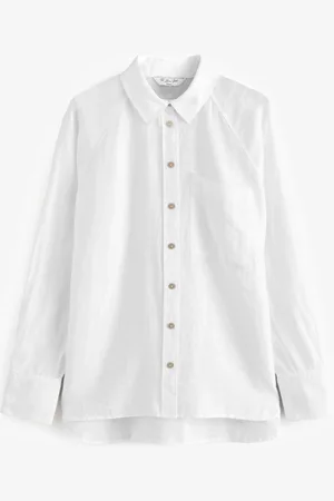 Next 100% Linen Button Down Relaxed Long Sleeve Shirt38