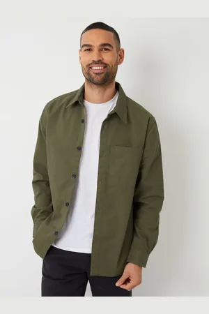 Threadbare 100% bomuldstwill ShacketMiddel