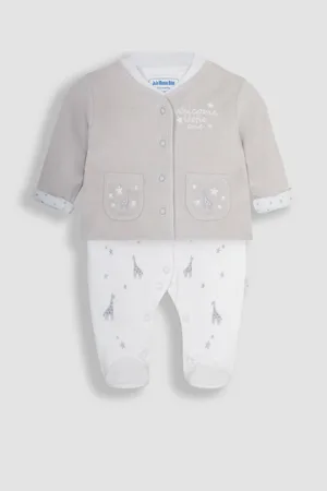 JoJo Maman Bébé 2-Piece Welcome Little One Sleepsuit & Jacket Set3 - 6 måneder (62 - 68cm)