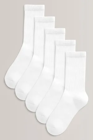 Next 5 Pakke Cotton Rich polstret Fodseng Ribbede sokker7-10
