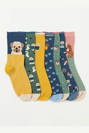 Fat Face FatFace 7 Pairs of Dog Socksen