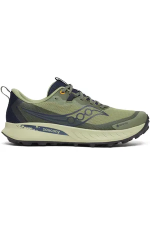 Saucony Mens Khaki/Cream Peregrine 15 GTX Trainers8