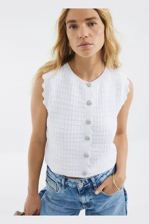 River Island Textured Knit Waistcoatsmall