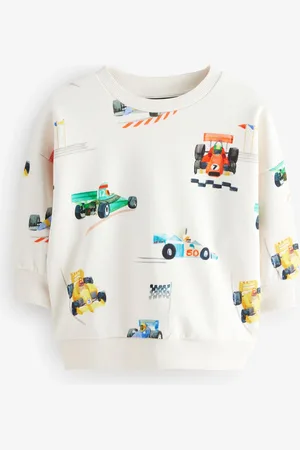 Next All-Over Print Crew Neck 100% Cotton Sweatshirt (3mths-7yrs)2 - 3 år (92 - 98cm)