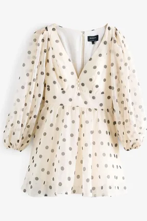 Bardot Eva Polka Dot Mini Dress44