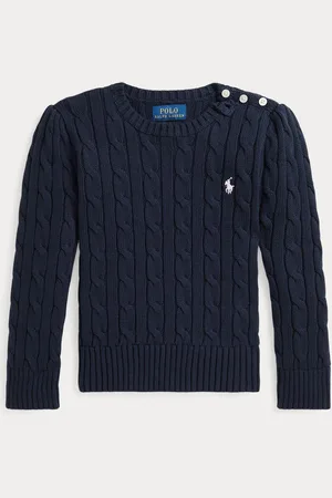 Ralph Lauren Girls Cable-Knit 100% Cotton Jumper24 måneder (92cm)
