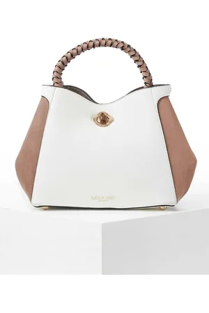 Luella Grey Kate Woven Handle Crossbody Bagen