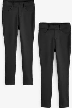 Next Full Length Brushed and Non brushed 2 Pack of jersey Denim Leggings48 Petite