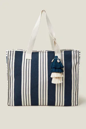 Accessorize Large Stripe Beach BagEn