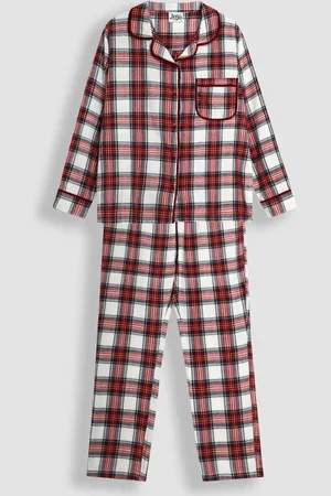 JoJo Maman Bébé Mens Check Woven Pyjamas SetM