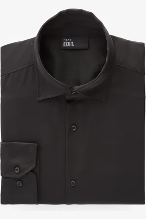 Next Regular Fit EDIT Satin Long Sleeve ShirtL