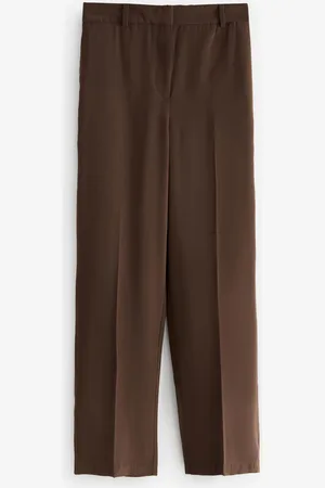 Next Elastic Back Straight Leg Modal Trousers42 S