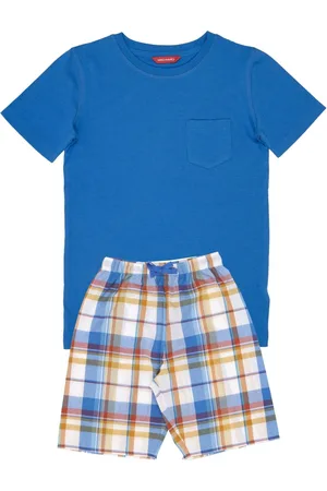 Cyberjammies Knit Top and Checks Shorty Set128134cm