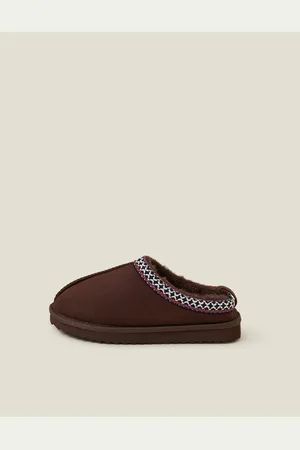 Accessorize Embroidered Suedette Mule SlippersM