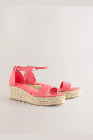 Next Forever Comfort Round Toe Flatform Espadrilles Kilehæle Sandaler5.5