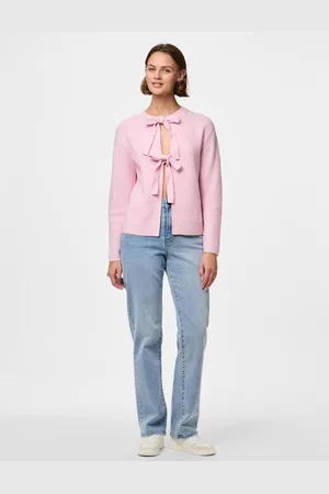Pieces® Tie Front Knitted CardiganM 10