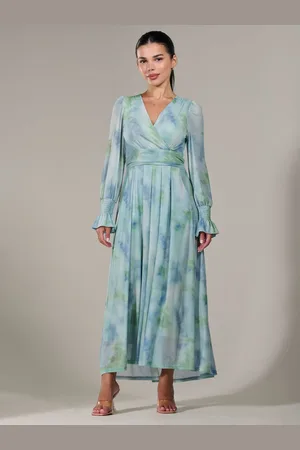 Jolie Moi Petite Long Sleeve Soft Silky Jersey Midi Dress40lille