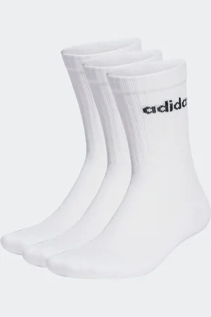 adidas Linear Crew Cushioned Socks 3 PackUK 6.5 - 8