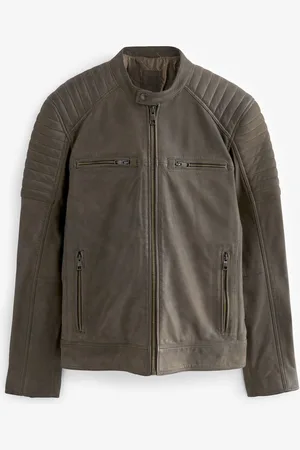 Next Leather Quilted Racer JacketXXL