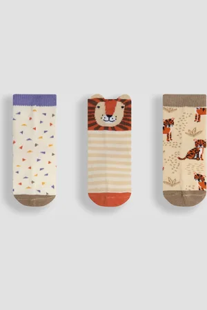 JoJo Maman Bébé Printed Socks 3 Pack7480cm
