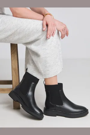 Simply Be Classic Chelsea Ankle Boots In Wide Fit