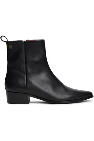 Tommy Hilfiger Low Cowboy Flade sko Læder Sort Støvler