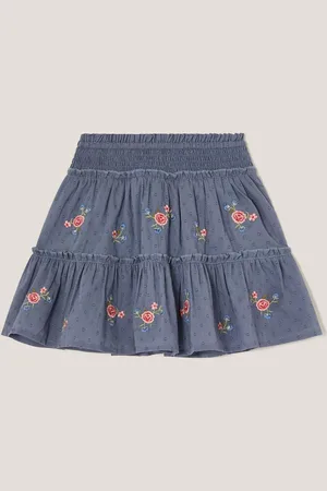 Monsoon Floral Embroidered Rara 100% Cotton Skirt98104cm