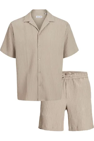 JACK & JONES Resort Collar Shirt and Short SetStor