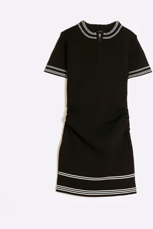 River Island Girls Tipped Zip Martini Dress9 - 10 år (134 - 140cm)