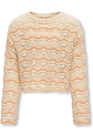 ONLY Crochet Stripe Knit Jumper158164cm