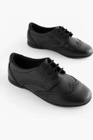 Next Læder Brogue skolesko med snøre