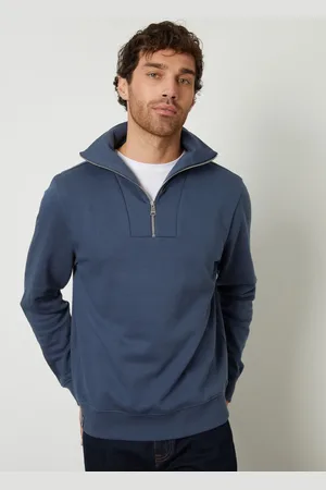 Threadbare Quarter Zip Højhalset SweatshirtSmall