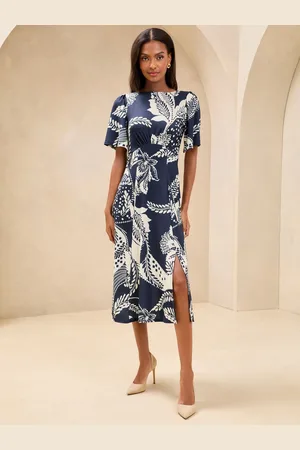 Lipsy London Mixed Print Underbust Jersey Midi Dress36
